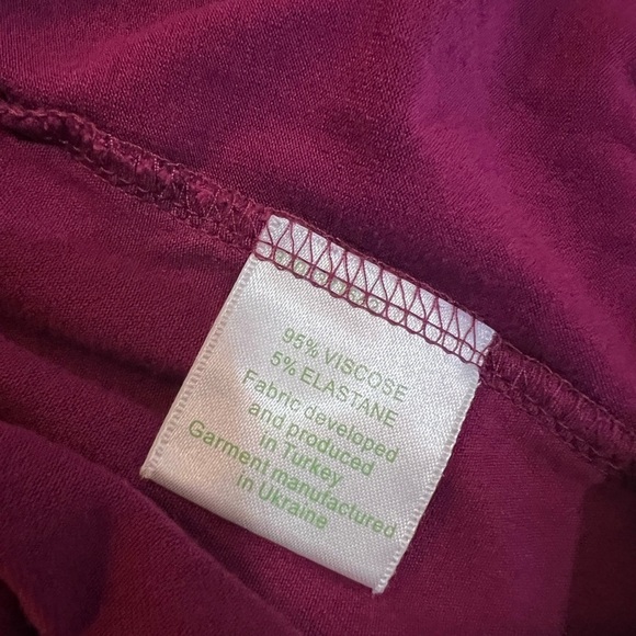 Garnet Hill Size S Scoop Neck Jersey Knit Trapeze Dress 3/4 Sleeve Small S - Picture 6 of 9